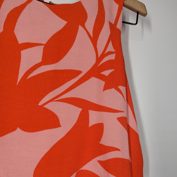 Mister Zimi Charlie Playsuit Tropical Orange Sleeveless Romper US 2 Preowned - Picture 9 of 9